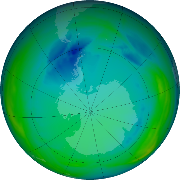 Ozone Map 2005-07-26